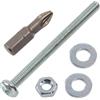 AERZETIX Kit fissaggio M4x50 mm / 50 viti metalliche / 50 dadi esagonali / 100 rondelle piatte / 1 utensile 1/4 PZ2