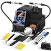 Aoyue 2980 Kit stazione saldante di precisione digitale con 60 W 110 V-240 V, riscaldamento rapido, calibrazione della temperatura e sospensione automatica, conversione °C/°F