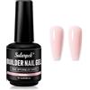 Sularpek 8 in 1 Gel Costruttore Unghie, 15ml Gel Ricostruzione per Estensione e Modellatura, Base Gel, Gel Colorato, Gel Unghie Professionale UV LED per Manicure Home e Salon, Nude Rosa