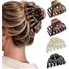 Aribliseza Fermacapelli Grandi, Fermagli per Capelli Donna, 4 Pezzi 3.8 Pinze a Guscio di Tartaruga, Tieni Forte per Capelli Spessi, Accessorio Capelli per Regali di Natale/Compleanno
