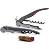 Pulltex ClickCut Monza, Cavatappi a Doppia Leva Retrattile. Apribile con Una Sola Mano. Finitura Esterna Carbon Effect