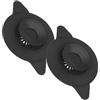 Your Day Mate Tappo di scarico universale, 2 pezzi, Ø 11 cm, nero, in silicone, per scarico a valvola fino a Ø 100 mm, con ventose, filtro per rifiuti alimentari e capelli, filtro di scarico per lavello, lavabo