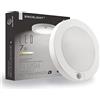 SINCELIGHT 7W Plafoniera LED con Sensore di Movimento PIR, Accensione/Spegnimento Automatico, Bianco Freddo 6000K, Montaggio a Soffitto per Armadi, Cabine, Corridoi, Resistente all'Umidità
