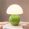 Dawnwake Lampada da tavolo a fungo, dimmerabile, lampada da comodino a LED con base in ceramica, Mid-Century, moderna, piccola lampada per soggiorno, camera da letto e ufficio (verde mela)