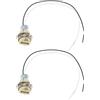 Create idea 2 portalampada G9 in ceramica con attacco per lampadina, lunghezza linea 25,4 cm, per lampadine LED alogene CFL