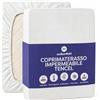 Wolkenfeld Coprimaterasso Impermeabile 140x200 cm in Tencel - Proteggi Materasso Traspirante e Termoregolatore - Coprimaterasso Antiacaro e Batteri - Angoli Elasticizzati fino a 30 cm