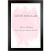 Alison Kingsgate Elegante cornice nera elegante 30.48x20.32 cm, 32x8 cm, con ganci per appendere la parete e la parte anteriore in perspex - Cornici d'arredo britanniche fatte a mano