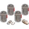 Abiyou Portatile Portasapone da Viaggio, 4 Pezzo Portasapone con Coperchio, Portasapone da Viaggio con Coperchio, Scatola per Sapone Sigillata, Mini Portasapone a Prova di Perdite, per Bagno, Viaggi