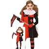 FIESTAS GUIRCA Costume da Arlecchino Sinistra per Bambina L-(10/12 Anni)