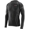 X Tech Sport Design, Maglia Race3 Manica Lunga, Maglia Tecnica Uomo, Termoregolante e Traspirante, in Polipropilene, Multisport per Outdoor e Allenamento (IT, Testo, S, M, Regular, Regular, Nero)