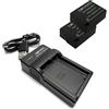 Dot.Foto DMW-BLC12, DMW-BLC12E Premium 1200mAh Batteria (x2) & Caricabatterie USB Compatto per Panasonic Lumix DC-G97 DMC-FZ200 DMC-FZ1000 DMC-G5 DMC-G6 DMC-G7 DMC-GX8 DMC-G85 DMC-GH2