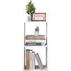 ETNIC ART Doppio Cubo arredo portaoggetti Libreria Scaffale Bianco 35x30x70 legno MDF mensola scaffale Design Ufficio ingresso soggiorno