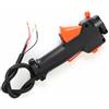 Supertool Interruttore per Maniglia Strimmer Trimmer, Interruttore per Maniglia Nero in Plastica da 26mm con Cavo Acceleratore per Tagliaerba, Accessori per Decespugliatore per il Controllo della Macchina