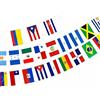 Pandiui23 Bandiera dell'America Latina, ghirlanda 21 paesi, bandierine 21 paesi, bandiera nazionale