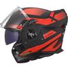 LS2, Casco Moto Modulare ADVANT X NOVA Black Red, 3XL
