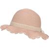 Sterntaler Cappello da Paglia da Bambina con Glitter, Rosa Pallido, 49