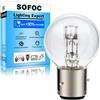 SOFOC Lampadina BA21D 6V 45/40W Alogena Faro Moto G40 Bianco Caldo Doppio Filamento Luce Abbagliante/Anabbagliante Attacco a Baionetta 3 Pins 120° 1Pz