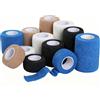 WD&CD Benda Autoadesiva, 12 Rotoli Nastro Adesivo Veterinario non Tessuto Fascia Elastica per Atletica per Ginocchia Polsi Caviglie Dita Distorsioni Gonfiore (2,5 cm, 5 cm, 7,6 cm/ 5 iarde)