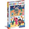 Clementoni - 24795 - Supercolor Puzzle - Pocoyo - 2X20 Pezzi (Include 2 Puzzle Da 20 Pezzi) - Puzzle Bambini 3 Anni, Puzzle Cartoni Animati - Made In Italy