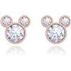 GILIEYER Orecchini Mouse, Orecchini Cubici di Zircone A Forma di Topo Orecchini Animali Orecchini Squisiti Placcati in Oro Gioielli per Femminili (Stile 3-Oro rosa)
