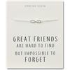 Philip Jones Bracciale Infinito Con Citazione Dell'amicizia In Argento Sterling