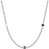 Clondo Collana Uomo Donna Juventus in Acciaio Inossidabile - Prodotto Ufficiale Calcio - Gioiello con Logo - Idea Regalo Elegante per Tifosi Bianconeri - Ragazzo e Ragazza (Chain Logo Necklace Sport)