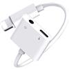 Beamingnet Adattatore Cuffie iPhone 【Certificato MFi】 2 in 1 Adattatore Jack iPhone Adattatore Lightning Jack Cuffie 3.5mm Adattatore Aux Audio Cavo Accessori Kompatibel mit iPhone 14/13/12/11/XS Max/XR/X/8/7