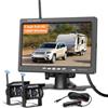 Hikity 1080P 7 Pollici IPS Monitor Con Doppio Wireless Telecamera Retromarcia Kit IP68 Impermeabile Telecamere Posteriore Avviso di Angolo Cieco Visione Notturna Telecamere per Auto Camion/Camper 12V-36V