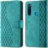 CaseGla Cover per Xiaomi Redmi Note 8 PU Pelle Custodia Flip Turquesa