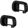 JJC - Oculare per mirino in morbido silicone compatibile con Sony A1 II, A9 III, A7R V, A7 IV, A1, A7S III, sostituire Sony FDA-EP19, FDA-EP21 Deep EyeCup (confezione da 2)