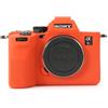 Rieibi Accessorio per Sony A7RV, custodia protettiva in morbido silicone per fotocamera digitale Sony A7R5/A7R V/Alpha 7R V/A7RV/A7R 5/A7RM5, custodia leggera per fotocamera A7 RV - arancione
