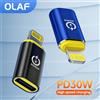 NONE Adattatore da USB C a Lightning Olaf per convertitore IOS maschio a tipo C femmina per iPhone 14 13 11 macbook PD30w adattatore di ricarica rapida