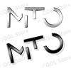 NONE 3D Cromato In Metallo Coda Dell'automobile Lettera Adesivi Baule Posteriore Distintivo Emblema Per Alfa Romeo Mito distintivo Spider Giulietta Accessori