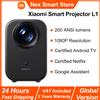 XIAOMI Proiettore intelligente Xiaomi L1, 200 lumen ISO Google TV, risoluzione fisica 1080p, correzione automatica della chiavetta e messa a fuoco automatica, audio Dolby