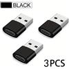 NONE Adattatore da USB a USB C da 3 pezzi, ricarica super veloce da USB C femmina a USB maschio e convertitore OTG compatibile con iPhone 15/14/13/12 P