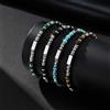 prjewel Bracciale unico alla moda con perline in pietra naturale, bracciale con catena in acciaio inossidabile, gioielli classici in pietra occhio di tigre per uomo