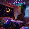 LINYILIGHT Luci notturne RGB Proiettore a LED Luce Stellata Luna Galassia Lampada da proiezione 5V USB per bambini Regalo di Natale Decorazioni per la stanza