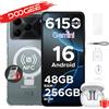 DOOGEE Note56 Plus Edizione VIP, Smartphone Android 16 con AI Gemini, Batteria da 6150mAh, 48GB RAM (6+42), 256GB ROM, Fotocamera da 50MP