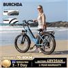 BURCHDA NUOVA AZ26 Bici Elettrica 1000W 45KM/H, Fatbike 26 Pollici 3.0, Batteria al Litio 48V20AH, Bicicletta Elettrica da Città per Adulti