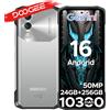 DOOGEE Blade10 Power Smartphone Rugged Android 16 Gemini AI Batteria da 10300mAh 6.6" 24GB RAM (6+18) 256GB ROM Con Google Play NFC