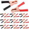 Swpeet 20 clip di alligatore isolate da 50 A, colore nero e rosso, Electrical Durable Heavy Duty Alligator Mlamps for Loaded Truck Car Battery Electric Test Clips Lead Campus Alligator Mlamps