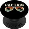 Costume Da Capitano Di Yacht Per Barca A Capitano Marinaio Barcaiolo PopSockets PopGrip Adesivo
