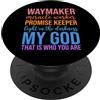 Retro Christian Apparel Gifts Waymaker Miracle Worker Promessa Custode Gesù Fede Cristiana PopSockets PopGrip Adesivo