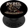 Backyard Outlaw Co. Men Women Dad Mom Grafica divertente per birdwatcher di picchio punk con tremolio ribelle PopSockets PopGrip Adesivo
