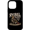 Backyard Outlaw Co. Men Women Dad Mom Custodia per iPhone 14 Pro Max Grafica divertente per birdwatcher di picchio punk con tremolio ribelle
