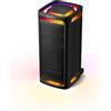 Sony ULT TOWER 9AC - Speaker Bluetooth definitivo per feste, alimentazione a rete, 2 modalità ULT POWER SOUND, altoparlante X-Balanced, illuminazione e suono a 360, ingressi per karaoke - Black
