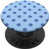 Preposh Mirtillo Chiaro Grande Polka Dot Blu Boho Vintage Estetica PopSockets PopGrip Adesivo