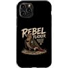 Backyard Outlaw Co. Men Women Dad Mom Custodia per iPhone 11 Pro Grafica divertente per birdwatcher di picchio punk con tremolio ribelle