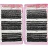 KEYRI 576 Pezzi Ciglia Finte Extension Ciglia 60-80-100D Curl Ciglia-Finte Fluffy Russian Eyelashes Extensions Ciuffetti Eyelashes Naturali per Ragazze e Donne Principianti (60-80-100D)