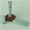 DAQIEPIN 5Pcs Kit Pennelli Make Up Professional di Pennelli per Trucco Pennello per il Trucco ProfessionaleSet Di Pennelli Per Ombretti Sintetici Premium